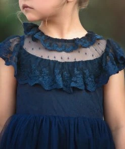 TRISH SCULLY GIOVANNA GOWN NAVY Spring/Summer 2022