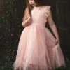 TRISH SCULLY HOME CLARISSA DRESS PEACHY PINK