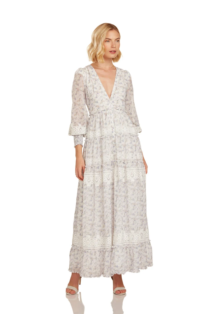 TRISH SCULLY SOFIA MAXI DRESS LAVENDER FLORAL 4 TRISH SCULLY SOFIA MAXI DRESS LAVENDER FLORAL