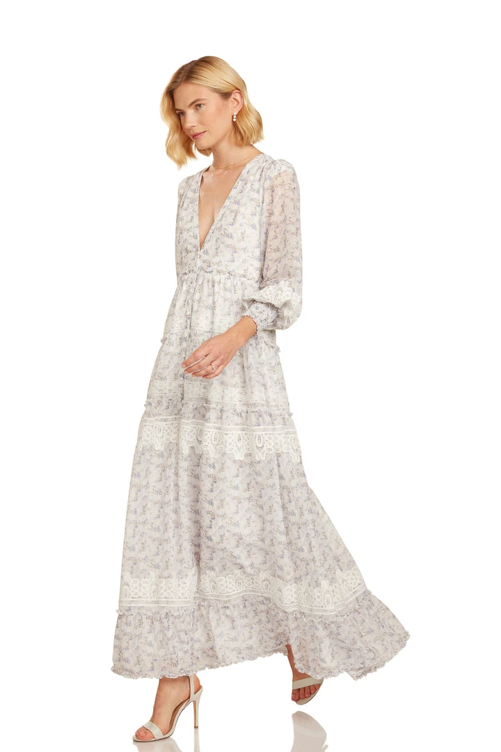 TRISH SCULLY SOFIA MAXI DRESS LAVENDER FLORAL 6 TRISH SCULLY SOFIA MAXI DRESS LAVENDER FLORAL