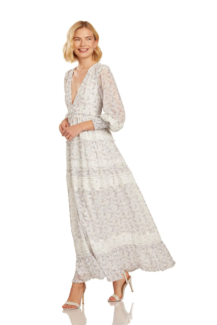 TRISH SCULLY SOFIA MAXI DRESS LAVENDER FLORAL 5 TRISH SCULLY SOFIA MAXI DRESS LAVENDER FLORAL