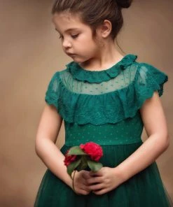 TRISH SCULLY GIOVANNA DRESS EMERALD