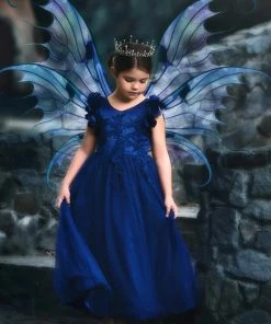 TRISH SCULLY BIANCA GOWN NAVY GIRLS