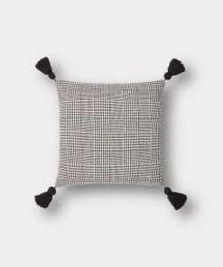 TRISH SCULLY HOME GLEN PLAID TASSEL PILLOW CASE