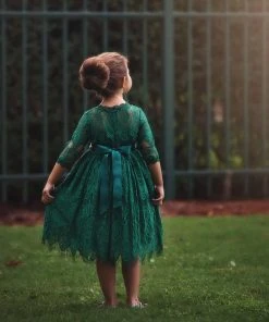 TRISH SCULLY HOME Spring/Summer 2022 BELLA RAFAELA DRESS & BELT SET-EMERALD