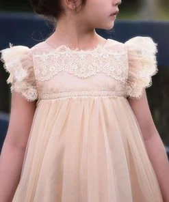 TRISH SCULLY ADRIANA DRESS BUTTERSCOTCH