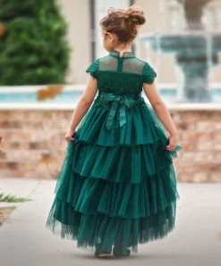 TRISH SCULLY ARIANA GOWN & BELT SET EMERALD