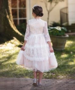 TRISH SCULLY AIMEE DRESS ANTIQUE WHITE Girls 2T-6