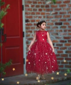 TRISH SCULLY ANTOINETTE GOWN CRIMSON