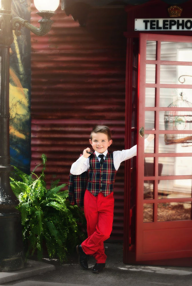 TRISH SCULLY STEWART TARTAN 3PC. SUIT BOYS 4 TRISH SCULLY STEWART TARTAN 3PC. SUIT BOYS