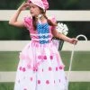 TRISH SCULLY BO PEEP GOWN & BONNET SET
