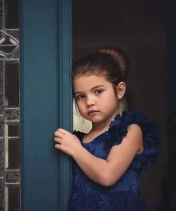 TRISH SCULLY BIANCA GOWN NAVY GIRLS 15 TRISH SCULLY BIANCA GOWN NAVY GIRLS