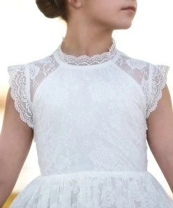 TRISH SCULLY GIRLS SYLVIE DRESS WHITE 6 TRISH SCULLY GIRLS SYLVIE DRESS WHITE