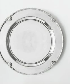 TRISH SCULLY HOME SILVER PLATED YORKSHIRE CHARGER PLATE