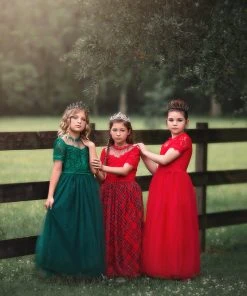 TRISH SCULLY HOME HARMONY GOWN CRIMSON Girls 7-14