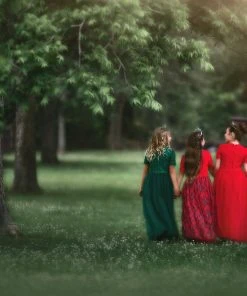 TRISH SCULLY HOME HARMONY GOWN CRIMSON Girls 7-14