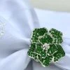 TRISH SCULLY Napkin Rings LA FLEUR VERTE SET OF 2