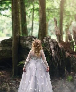 TRISH SCULLY HOME MARIPOSA GOWN SILVER GIRLS