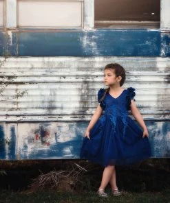 TRISH SCULLY BIANCA DRESS NAVY