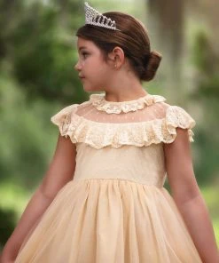 TRISH SCULLY GIOVANNA DRESS BUTTERSCOTCH GIRLS