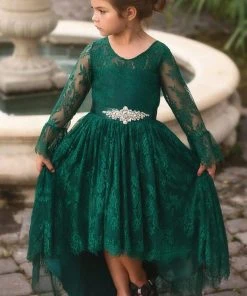 TRISH SCULLY AINSLEY DRESS & BELT SET EMERALD