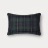 TRISH SCULLY HOME BLACK WATCH TARTAN BOLSTER PILLOW