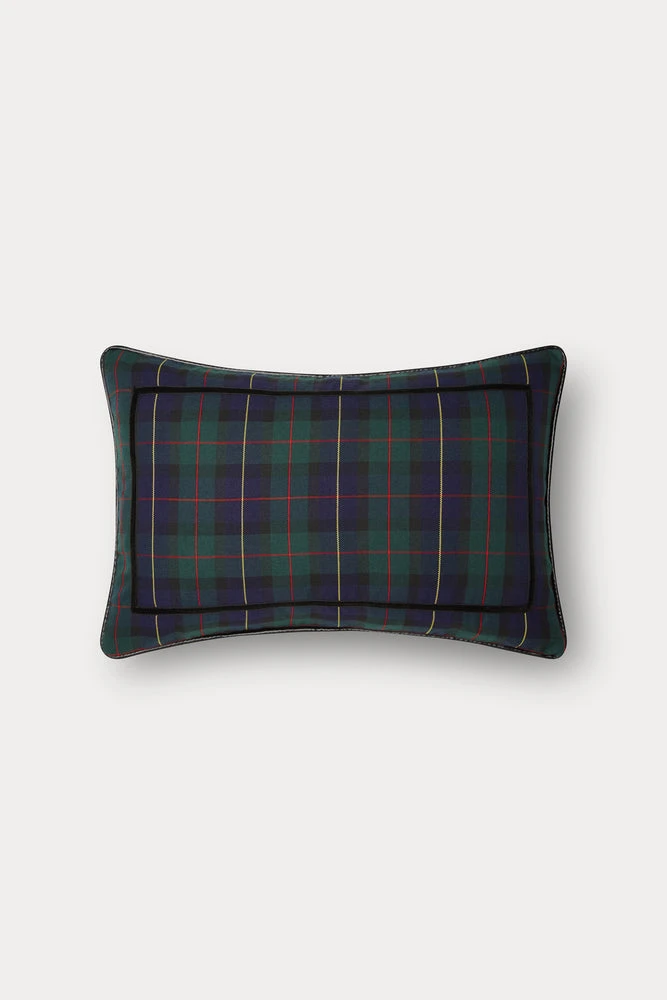 TRISH SCULLY HOME BLACK WATCH TARTAN BOLSTER PILLOW 3 TRISH SCULLY HOME BLACK WATCH TARTAN BOLSTER PILLOW