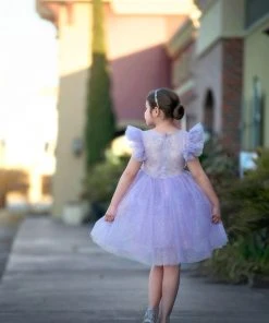 TRISH SCULLY SALE MILLY DRESS SPARKLE LAVENDER