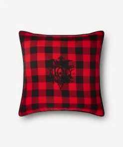 TRISH SCULLY BUFFALO CHECK PILLOW CASE RED HOME