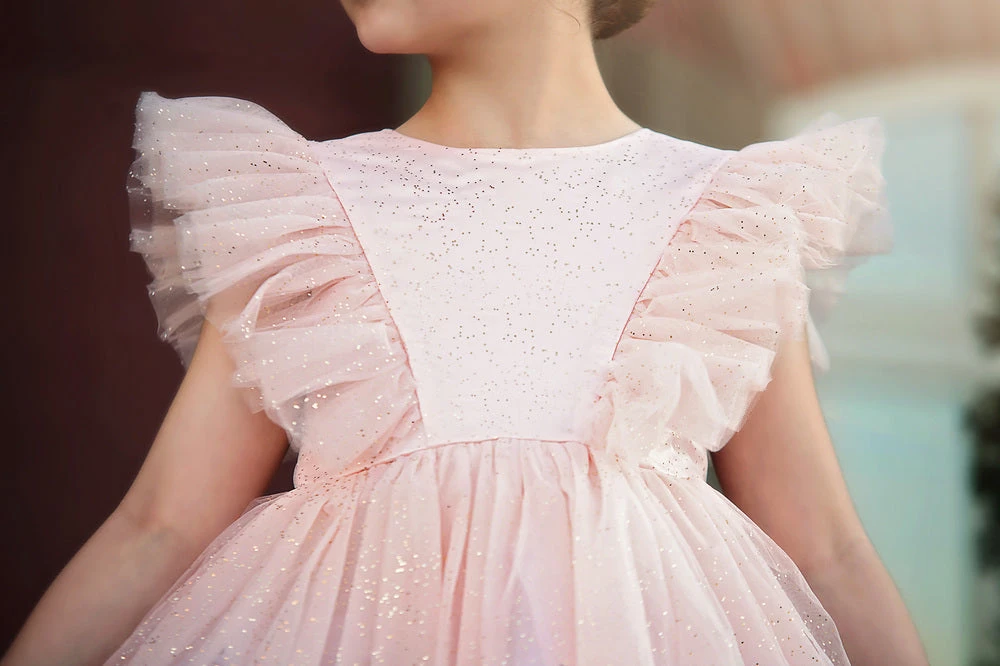 TRISH SCULLY MILLY DRESS SPARKLE PINK GIRLS 5 TRISH SCULLY MILLY DRESS SPARKLE PINK GIRLS