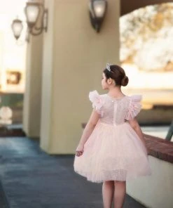 TRISH SCULLY MILLY DRESS SPARKLE PINK GIRLS 9 TRISH SCULLY MILLY DRESS SPARKLE PINK GIRLS