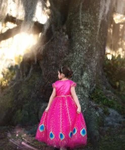 TRISH SCULLY HOME PEACOCK PRINCESS GOWN FUCHSIA