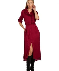 TRISH SCULLY LEA BUTTON DOWN MAXI DRESS 12 TRISH SCULLY LEA BUTTON DOWN MAXI DRESS