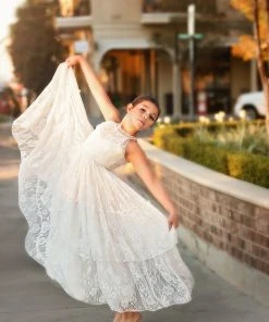 TRISH SCULLY DOMINIQUE MAXI DRESS WHITE GIRLS