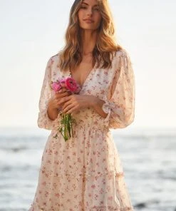 TRISH SCULLY WOMEN GRACE MINI DRESS PINK FLORAL 15 TRISH SCULLY WOMEN GRACE MINI DRESS PINK FLORAL