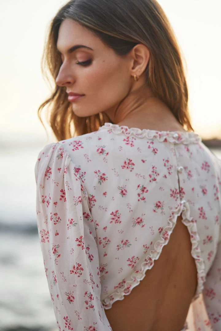 TRISH SCULLY WOMEN GRACE MINI DRESS PINK FLORAL 9 TRISH SCULLY WOMEN GRACE MINI DRESS PINK FLORAL