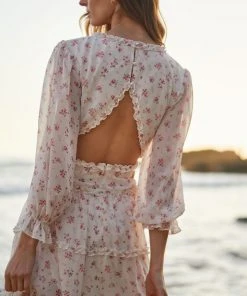 TRISH SCULLY WOMEN GRACE MINI DRESS PINK FLORAL 14 TRISH SCULLY WOMEN GRACE MINI DRESS PINK FLORAL