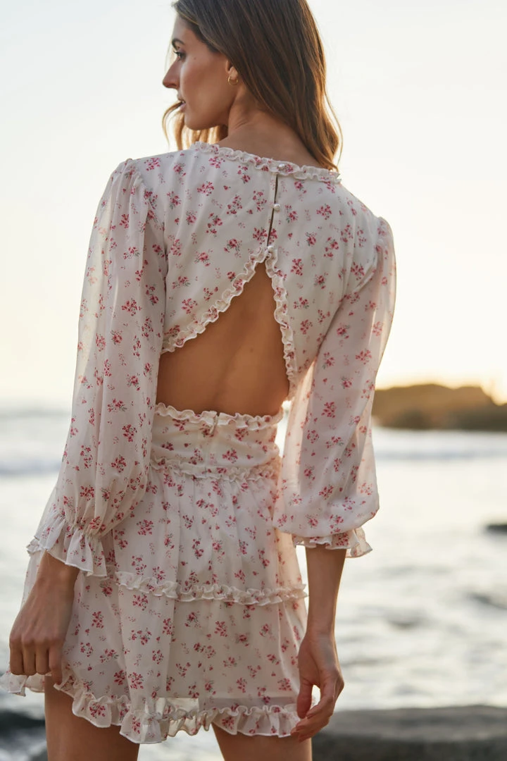 TRISH SCULLY WOMEN GRACE MINI DRESS PINK FLORAL 7 TRISH SCULLY WOMEN GRACE MINI DRESS PINK FLORAL