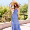 TRISH SCULLY LUCILLE MAXI DRESS CORNFLOWER BLUE