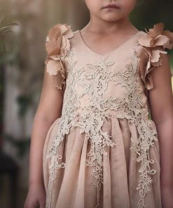 TRISH SCULLY HOME BIANCA DRESS GOLD