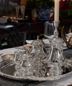 TRISH SCULLY SILVER PLATED 4PC. BALMORAL COFFEE/TEA SERVICE 16 TRISH SCULLY SILVER PLATED 4PC. BALMORAL COFFEE/TEA SERVICE