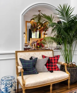 TRISH SCULLY BUFFALO CHECK PILLOW CASE RED HOME