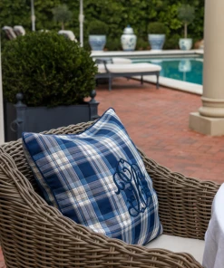 TRISH SCULLY HOME WHITEHALL EMBROIDERY PILLOW CASE