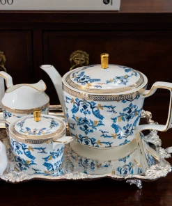 TRISH SCULLY HOME CORINNE 3PC. BONE CHINA TEA SERVICE 16 TRISH SCULLY HOME CORINNE 3PC. BONE CHINA TEA SERVICE