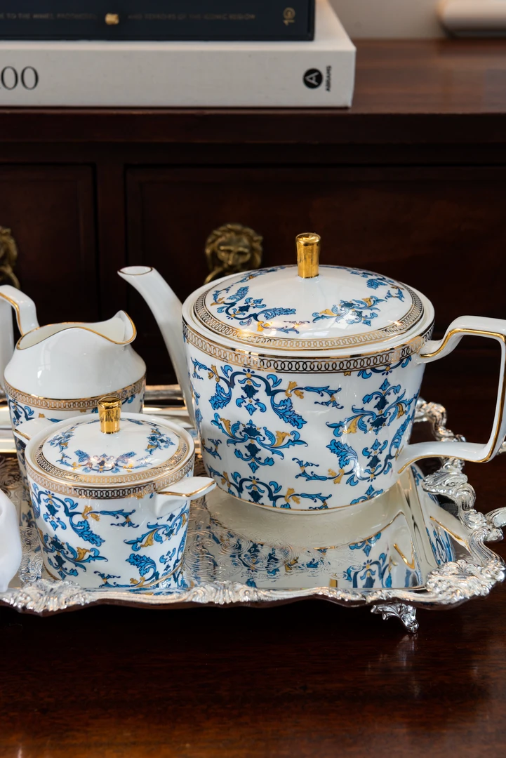 TRISH SCULLY HOME CORINNE 3PC. BONE CHINA TEA SERVICE 9 TRISH SCULLY HOME CORINNE 3PC. BONE CHINA TEA SERVICE