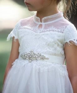 TRISH SCULLY HOME Shop All Girls Apparel ARIANA GOWN WHITE