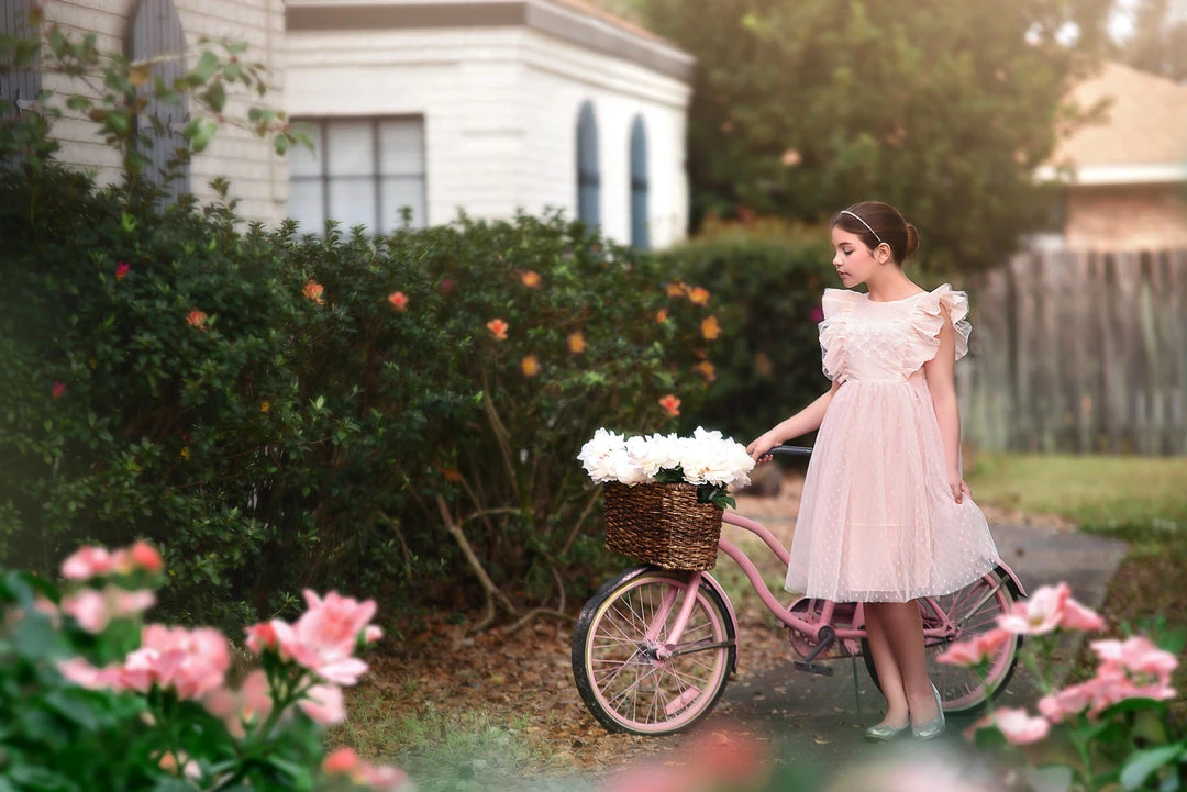 TRISH SCULLY GIRLS CAROLINA DRESS PINK 4 TRISH SCULLY GIRLS CAROLINA DRESS PINK