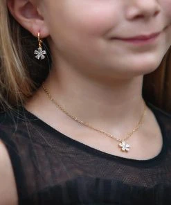 TRISH SCULLY GIRLS FLOWER NECKLACE & EARRING SET