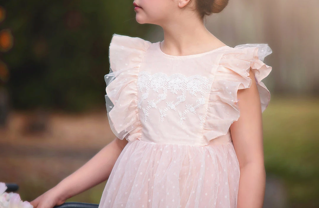 TRISH SCULLY GIRLS CAROLINA DRESS PINK 6 TRISH SCULLY GIRLS CAROLINA DRESS PINK