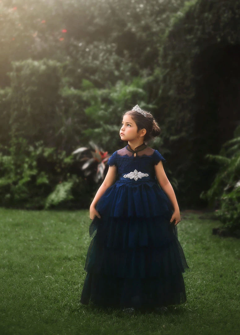 TRISH SCULLY ARIANA GOWN & BELT SET NAVY 3 TRISH SCULLY ARIANA GOWN & BELT SET NAVY